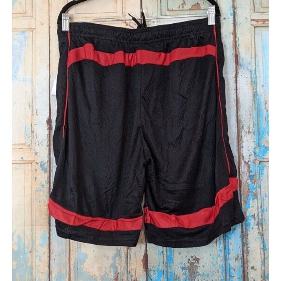 Ultra Performance Mens Size XXL Black Elastic Waist Pull On Athletic Shorts - Picture 3 of 8